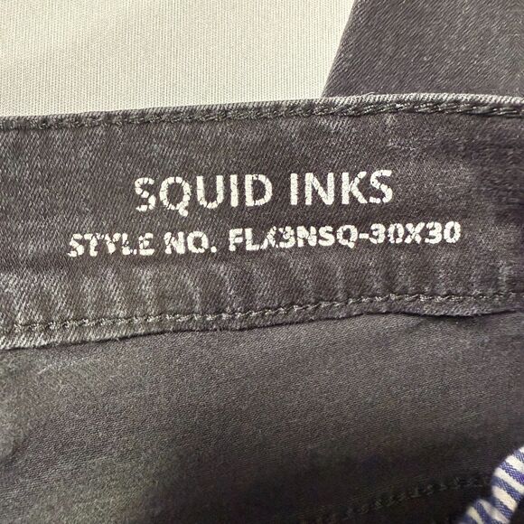 Mugsy Squid Ink Black Men's Jeans, Straight, Size 30x30, Soft and Stretchy 2/$50 - Picture 11 of 16